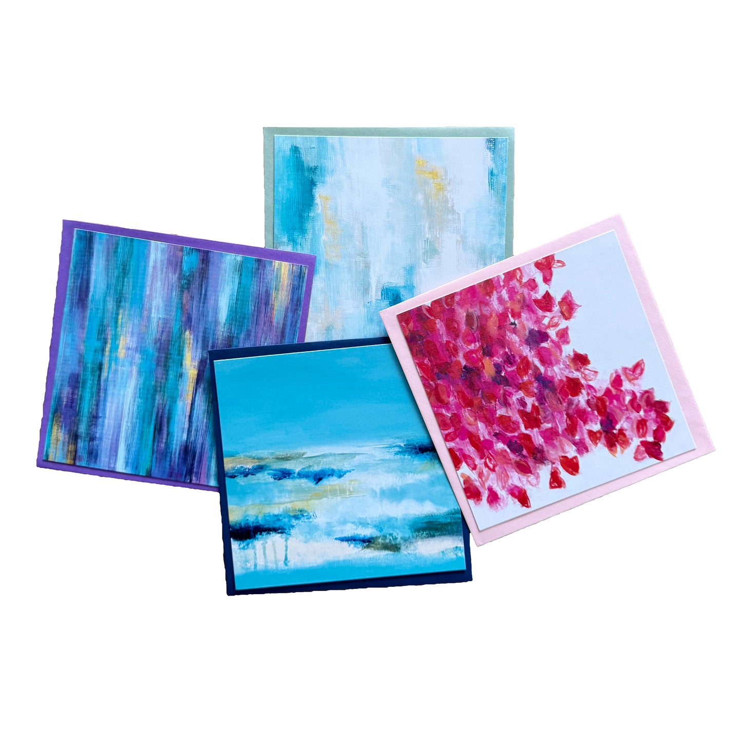 Grusskarten-Set «Farben des Augenblicks» – inkl. Couverts