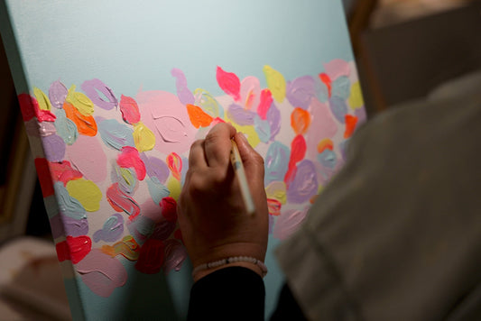 Mein Workshop «Abstrakt Floral» bei Nalu